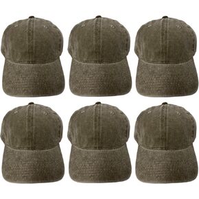 Unisex 100% Cotton Washed Low Profile Dad Hat - Adjustable Baseball Cap for Outdoor Activities