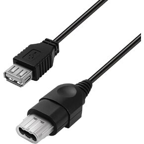 USB to Xbox Adapter Cable for Original Xbox Console Gen 1 & PC | 31in Controller Converter with OG Memory Card Port, Compatible with Guitar Hero Drums, Plug and Play Cord