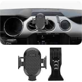 Car Phone Holder Fits for Ford Mustang 2016-2023 Accessories,Thick Cases Friendly,Cell Phone Mount for 4-7 in Phones,360 Degree Rotation,Easy to Install