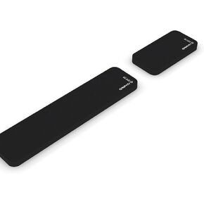 GRIFITI Fat Wrist Pad Set 17 X 4 X 0.75 Inch and 8 x 4 Inch Mouse Pad Computer Keyboard Rest Support for Tenkeyless Ergonomic Gaming Wrists Rests Pads - Desk Resting Accessories for Carpal Tunnel