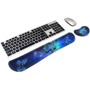 Keyboard & Mouse Wrist Rest Pad Set Memory Foam Ergonomic Hand Arm Support Set Relieve Pain and Fatigue,Anti-Slip Comfortable for Gaming,Office,Computer Laptop and Mac (Sunflower)