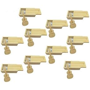 10 PCS Guitar Shaped Wood Memory Stick USB Flash Drive in Wood Box (2.0/4GB, Bamboo Wood)