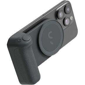 ShiftCam SnapGrip Pro - Mobile Battery Grip with Wireless Shutter Button - Magnetic Mount Snaps on to Any Phone - Built in Powerbank with Qi 2 Wireless Charging - Tabletop Dock (Stone)