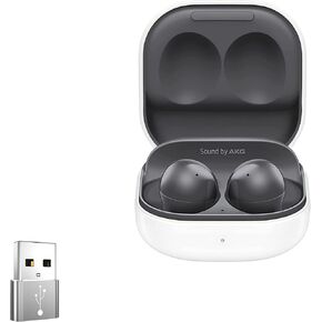 BoxWave Adapter Compatible with Samsung Galaxy Buds2 - USB-A to C PortChanger (5-Pack), Type-C OTG Convert Charging Data Adapter - Metallic Silver