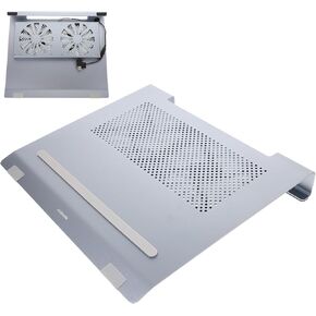 Laptop Cooling Pad Dual Fans Height Stand for Laptops Under Efficient Heat Dissipation - Design Modern Base