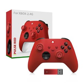 Btkigl For XBO’X Serise X/S Gamepad Controller Anti-skid Rocker Gaming Handle for PC Gamepad With 2.4G Wireless Receiver (red)