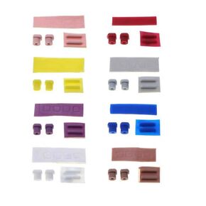 Host Dustproof Foot Pads Screw Dust Plugs Card Slot Cover Rubber Feet Cover for DS Lite NDSL Console