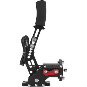 Professional 16 Bit USB Hand Brake PC Racing Game for Logitech G27 G29 G920 G923 T500 T300 FANATECOSW LFS DIRT RALLY, Linear Handbrake Simulation, Plate