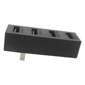 4 منافذ USB Hub 2.0 لوحدة التحكم في سلسلة Xbox Series X/S ، جهاز توسيع منفذ USB متوافق مع الماوس ولوحة المفاتيح وسماعات الرأس ودعم نقل البيانات السريعة والشحن (الأسود)