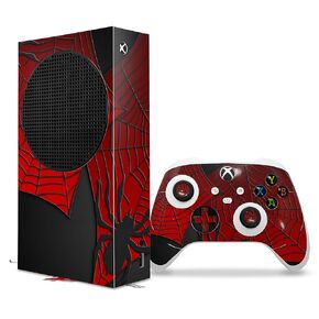WraptorSkinz Skin Decal Vinyl Wrap compatible with the XBOX Series S Console and Controller Spider Web (GAMING CONSOLE NOT INCLUDED)