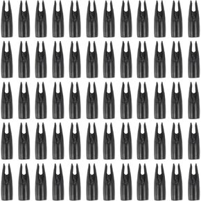 PATIKIL Archery Arrows Nocks, Plastic Glue on Arrow Nock Replacement for Hunting Arrows Compound Bow Recurve Bow