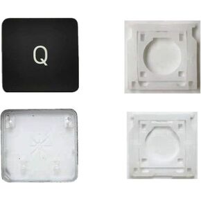 Replacement Individual AP08 Type Q Key Cap and Hinges are Applicable for MacBook Pro Model A1425 A1502 A1398 for MacBook Air Model A1369/A1466 A1370/A1465 Keyboard to Replace The Q Key Cap and Hinge