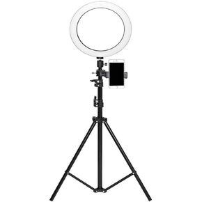 Ring Light Stand Phone Holder for Live Stream Makeup Dimmable Led Camera Beauty Ringlight for Photography Compatible