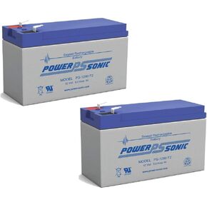 Power Sonic PS-1290 12 Volt 9 Amp Hour Rechargeable SLA Battery - Pack of 2