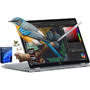 HP 2025 New Envy x360 2-in-1 Laptop, OmniBook X Flip 16" Touchscreen 2K IPS Display, AMD Ryzen AI 7 350, 24GB LPDDR5X RAM, 2TB Gen 4 SSD, Copilot AI, WiFi 6E, w/Microsoft Surface Pen, Win 11 Pro