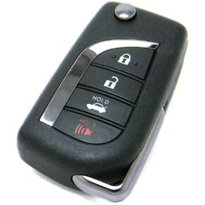 OEM 4-Button Remote Flip Key FOB متوافق مع 2018-2021 Toyota Camry (FCC ID: HYQ12BFB ، P/N: 89070-06790)