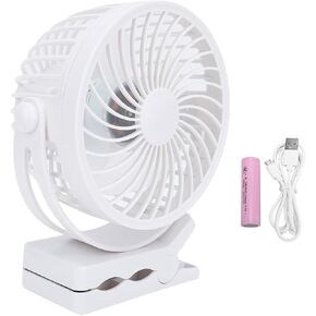 مقاطع Gloglow على المروحة ، USB قابلة للشحن 3 سرعات 800 مللي أمبير في الساعة بطارية 60 ساعة سطح المكتب مروحة العمل 360 درجة التناوب مراوح من أجل التخييم المكتبية عن طريق التخييم