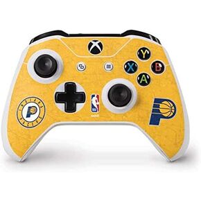 Skinit Decal Gaming Skin Compatible with Xbox One S Controller - Officially Licensed NBA Indiana Pacers Distressed Design