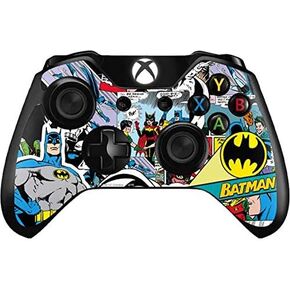 Skinit Skinit Gaming Gaming Skin متوافق مع جهاز التحكم Xbox One - تصميم الكتاب الهزلي Warner Bros Batman المرخص