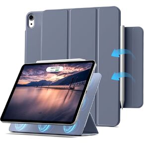بالنسبة إلى حالة iPad Air 11 بوصة (M3/M2 ، 2025/2024) ، لحالة الجيل 5/4th Air (10.9 بوصة ، 2022/2020) ، مرفق مغناطيسي قوي ، غطاء حامل ثلاثي الوزن وخفيف الوزن ، وأخذت أوتتو ويقوب ، وردي