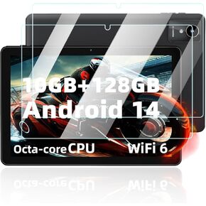 واقي الشاشة لـ Rebecco K50 2024 جهاز لوحي جديد 10 بوصة Android 14 أقراص ، مضاد للخلع 9H صلبة Touch Touch 2.5D حواف مدورة خالية من التثبيت سهلة التثبيت ، 2 عبوة.