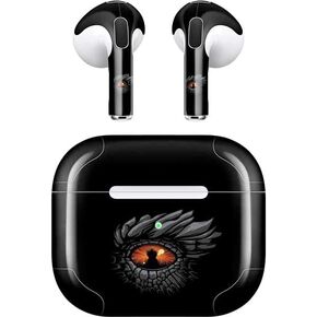 Skinit Decal Audio Skin Compatible with Apple AirPods (3rd Gen, 2021) - Officially Licensed Warner Bros Burning Dragon Design