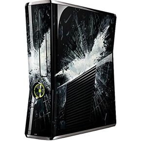 Skinit Decal Gaming Skin Compatible with Xbox 360 Slim (2010) - Officially Licensed Warner Bros Batman Dark Knight Rises Design