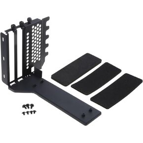 Graphics Card Vertical Bracket GPU Holder 16X Extender Cable 25CM Vertical GPU Mount, Black in Saudi Arabia