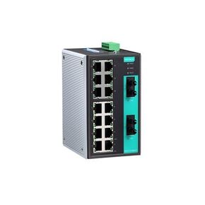MOXA EDS-316-MM-ST Industrial Ethernet Switch with 14 x 10/100BaseTX Ports, 2 x 100BaseFX Port, Multi Mode ST