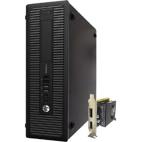 HP Video Editing CAD 800 G1 Desktop Computer PC, Intel Core i7-4570 3.2 GHz Processor, 32GB RAM, 480GB SSD (Fast Boot) + 10TB HDD, Graphics Card RX-550 4GB GDDR5, WiFi, Windows 10 Pro (Renewed)