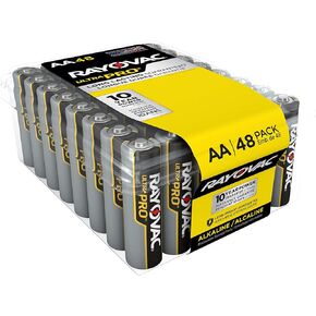 Rayovac AA Batteries, Ultra Pro Alkaline AA Cell Batteries (48 Battery Count)