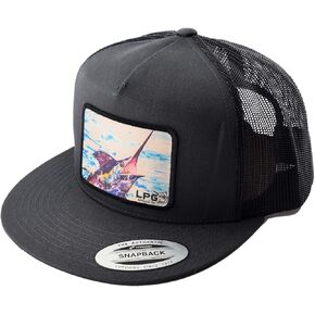 الكسارة السطحية الأزرق مارلين | Snapback الكلاسيكية | حافة مسطحة | قبعة سائق شاحنة الصيد