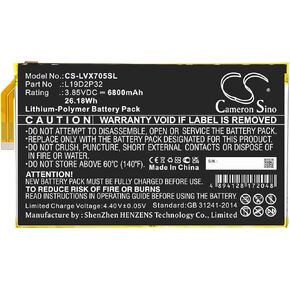 6800mAh L19D2P32 Battery for Leno vo Yoga Smart Tab YT-X705F