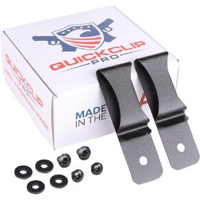 Gun Holster Black Steel Spring Clip with Hole/Hardware IWB OWB for Kydex, Leather Holster Making Sheaths