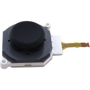 Controller Analog Joystick Thumbstick & Black Grip Cap Replacement for Nintendo 2DS/3DS/3DS XL/3DS LL