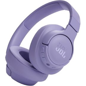 JBL Tune 720BT - Wireless Over-Ear Headphones with JBL Pure Bass Sound, Bluetooth 5.3, Up to 76H Battery Life and Speed Charge, Lightweight, Comfortable and Foldable Design (Purple) (Renewed)