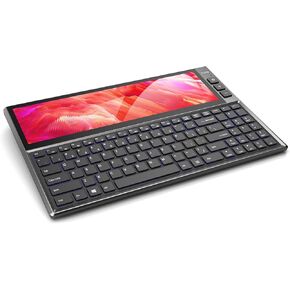 BQAA RGB Keyboard, Built-in 12.6 inches Touchscreen Monitor, Ultra-Slim Aluminum Compact 98 Keys Computer Split Screen Keyboard 1920×515P HD IPS 2 USB/Type-C for Windows/Mac/Android