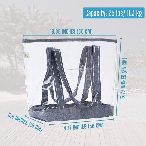 VENO 2 Pack Clear Bag for Stadium Events w/Adjustable Strap, Clear Purse, Stadium Approved Transparent Crossbody Tote Bags for Women & Men, Great for Lunch, Work, Travel & Concert w/Handles (2 Pack) in Saudi Arabia