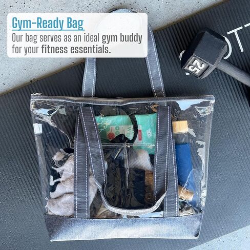 VENO 2 Pack Clear Bag for Stadium Events w/Adjustable Strap, Clear Purse, Stadium Approved Transparent Crossbody Tote Bags for Women & Men, Great for Lunch, Work, Travel & Concert w/Handles (2 Pack) in Saudi Arabia
