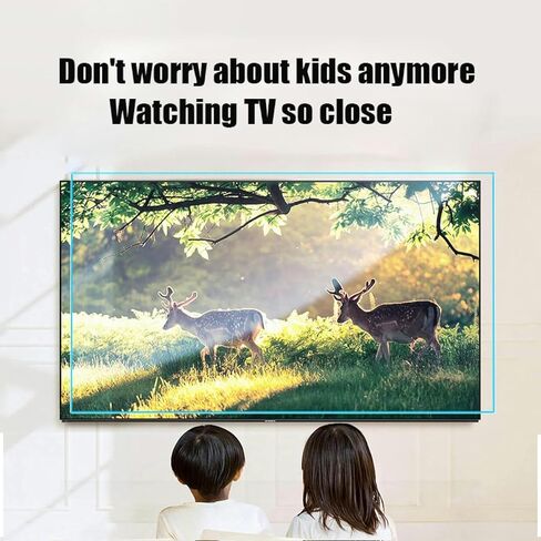 WZGLOD الأزرق الحظر الحظر واقي الشاشة المضاد للوهج لمكافحة UV حماية العيون فيلم تقليل التعب العين ، ل 4K Smart OLED ، LCD ، شاشات LED ، لا فقاعات in Kuwait