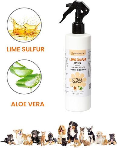 Classic's Lime Sulfur Spray Pet Care for Dry and Itchy Skin - Spotcare and Safe Solution for Dog, Cat, Puppy, Kitten, Horse (12 oz) in Saudi Arabia