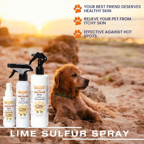 Classic's Lime Sulfur Spray Pet Care for Dry and Itchy Skin - Spotcare and Safe Solution for Dog, Cat, Puppy, Kitten, Horse (12 oz) in Saudi Arabia