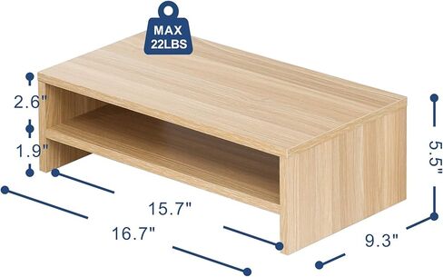 FITUEYES Computer Monitor Riser Stand Clamp Desktop Stand Workspace Organizer 2-Pack DT204202WB in Kuwait