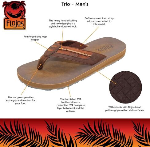 Flojos Men's Trio Flip-Flop in Saudi Arabia