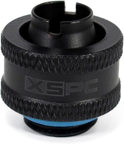 XSPC G1/4" to 7/16" ID, 5/8" OD Compression Fitting V2 for Soft Tubing, Chrome in Saudi Arabia