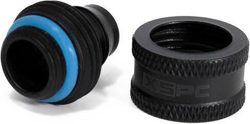 XSPC G1/4" to 7/16" ID, 5/8" OD Compression Fitting V2 for Soft Tubing, Chrome in Saudi Arabia