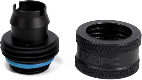 XSPC G1/4" to 7/16" ID, 5/8" OD Compression Fitting V2 for Soft Tubing, Chrome in Saudi Arabia