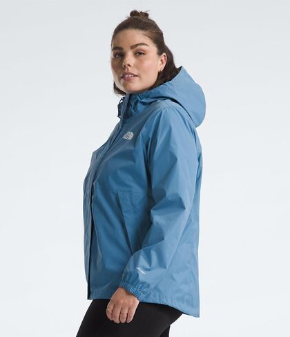 سترة أنتورا النسائية المقاومة للماء من THE NORTH FACE (مقاس قياسي وحجم كبير)، أبيض الكثبان الرملية/حجر كاكي، 3X in Saudi Arabia