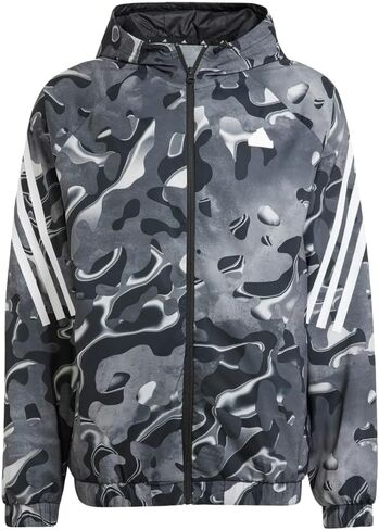 adidas Men's Future Icon All Over Printed Full-Zip Hoodie in Saudi Arabia