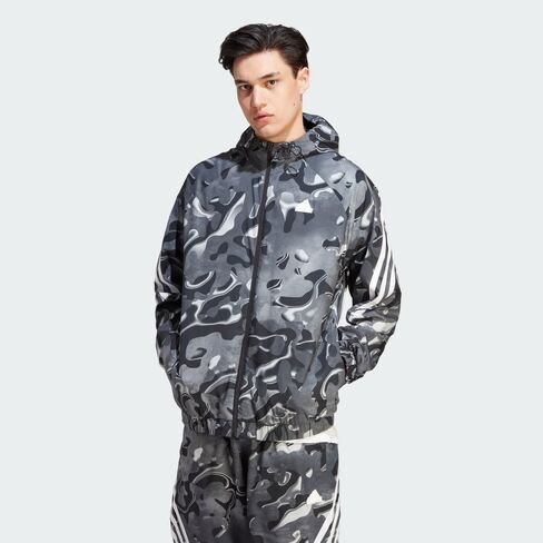 adidas Men's Future Icon All Over Printed Full-Zip Hoodie in Saudi Arabia